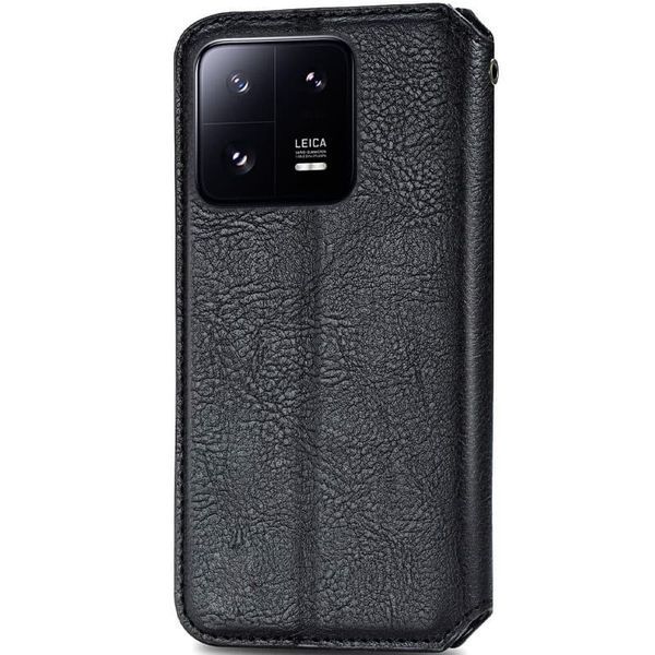 Шкіряний чохол книжка GETMAN Cubic (PU) для Xiaomi 13 Чорний 269041 фото