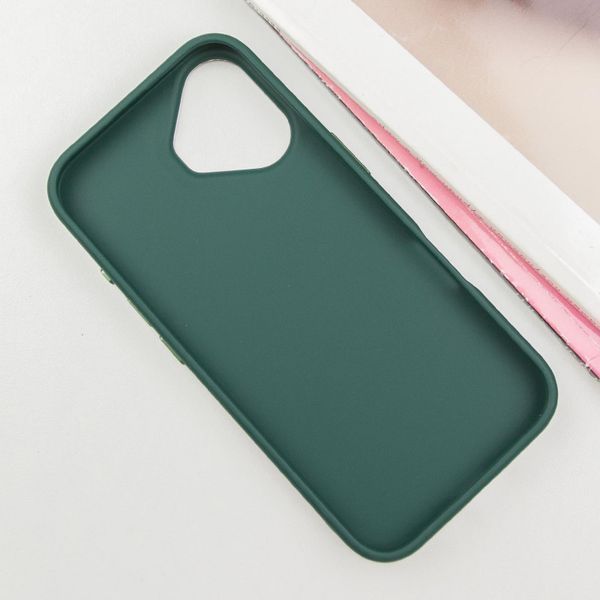 TPU чохол Bonbon Metal Style with MagSafe для Apple iPhone 16 (6.1") Зелений / Pine green 322895 фото