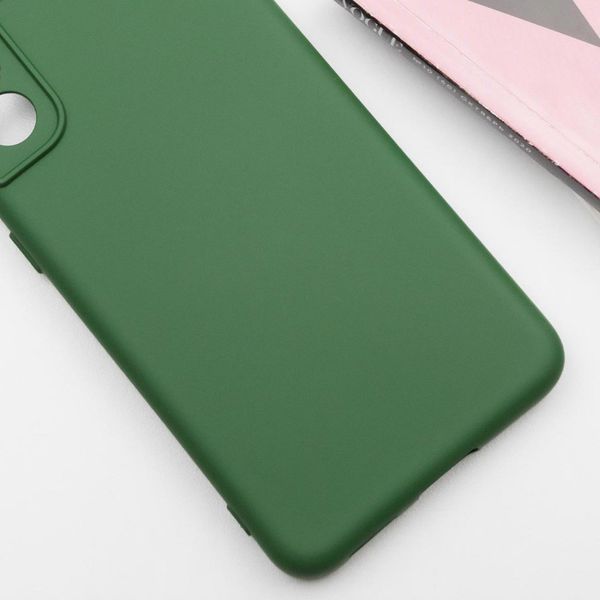 Чохол Silicone Cover Lakshmi Full Camera (AA) для Samsung Galaxy S24 FE Зелений / Dark green 323734 фото