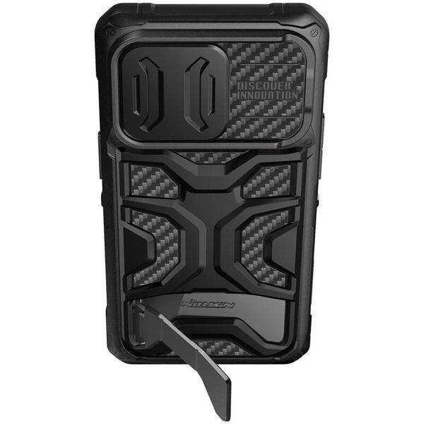 TPU+PC чохол Nillkin CamShield Adventurer Pro (шторка на камеру) для Apple iPhone 14 Pro (6.1") Armor Black 261419 фото