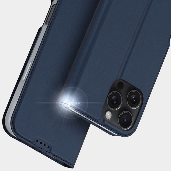 Чохол-книжка Dux Ducis з кишенею для візиток для Apple iPhone 16 Pro (6.3") Синій 322721 фото