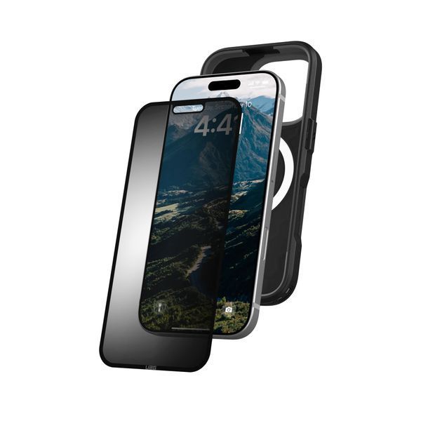 Захисна плівка анти-шпигун UAG для iPhone 16 Pro, Removable Privacy, Glass - Tint (14436811NA) 362415 фото