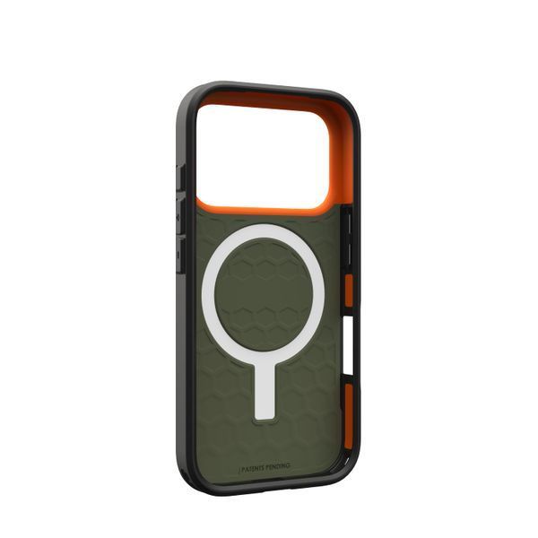 Чохол-накладка iPhone 17 Pro UAG Civilian MagSafe, Olive/Orange (114545117297) 393864 фото