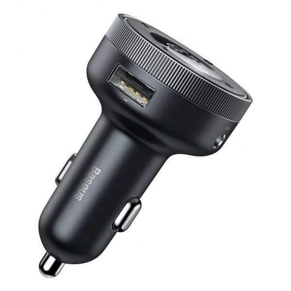 FM-трансмітер Baseus Enjoy Car Wireless MP3 Charger (Wireless 5.0+5V/3.4A) (CCLH-01) Black 254739 фото