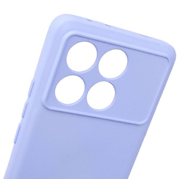 Чохол TPU GETMAN Liquid Silk Full Camera для Xiaomi Poco X6 Pro Бузковий / Light purple 397126 фото