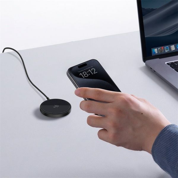 Бездротовий ЗП Baseus Simple Mini4 Air Magnetic Qi2 15W (P10278200111-00) black 402626 фото