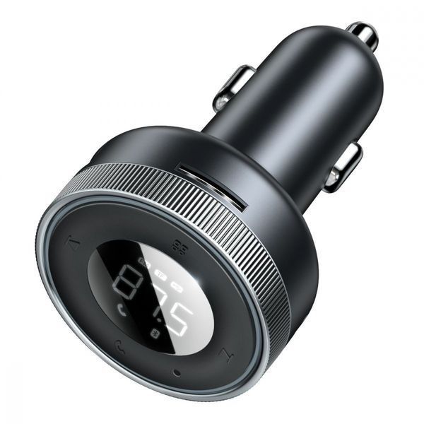 FM-трансмітер Baseus Enjoy Car Wireless MP3 Charger (Wireless 5.0+5V/3.4A) (CCLH-01) Black 254739 фото