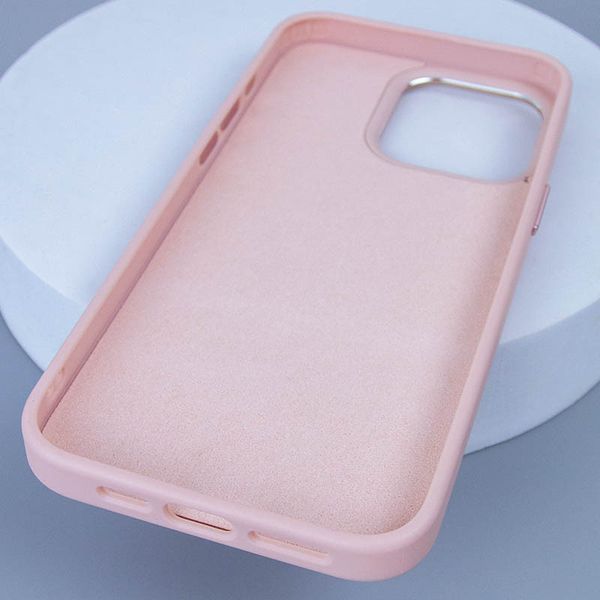 Шкіряний чохол Bonbon Leather Metal Style with MagSafe для Apple iPhone 12 Pro Max (6.7") Рожевий / Light pink 276575 фото