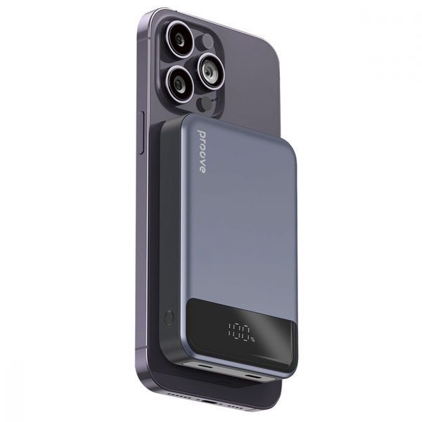 Зовнішній MagSafe Акумулятор Proove 10000mAh 20W Hoodman Magnetic (PBH120010001) Black 316326 фото