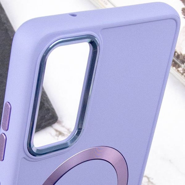 TPU чохол Bonbon Metal Style with MagSafe для Samsung Galaxy A25 5G Бузковий / Dasheen 316870 фото