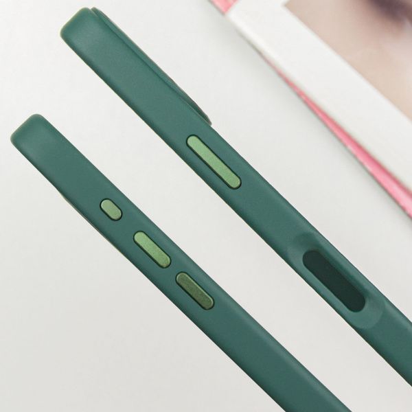 TPU чохол Bonbon Metal Style with MagSafe для Apple iPhone 16 (6.1") Зелений / Pine green 322895 фото
