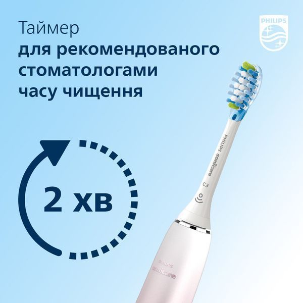 Щітка зубна електр. Philips, Sonicare DiamondClean Prestige 9900, 62т. колив/хв, насадок-1, SenseIQ, зарядний чохол, рожевий (HX9911/84) 369792 фото