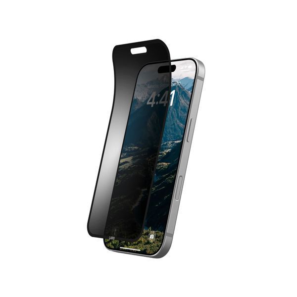 Захисна плівка анти-шпигун UAG для iPhone 16 Pro, Removable Privacy, Glass - Tint (14436811NA) 362415 фото