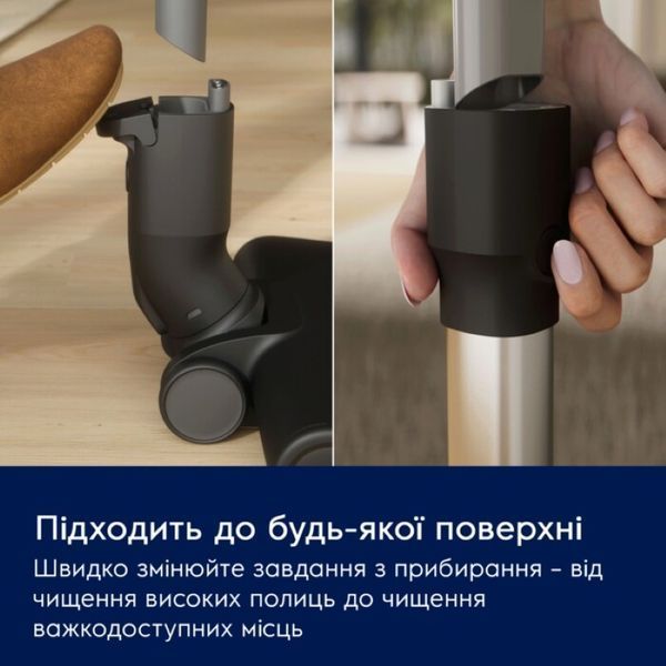 Пилосос Electrolux безпровідний, вологе прибирання, конт пил -0.5л, автон. робота до 50хв, вага-2.49кг, НЕРА12, 5 насадок, синій (EP61H21WET) 376055 фото