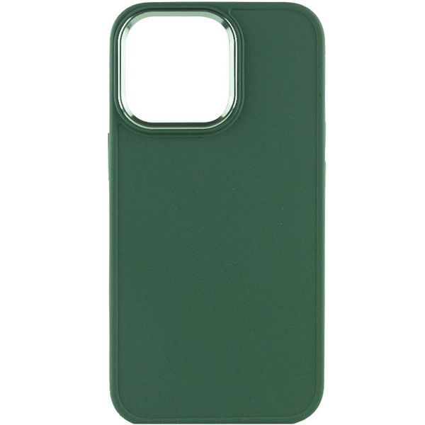 TPU чохол Bonbon Metal Style для Apple iPhone 14 Pro (6.1") Зелений / Army green 257178 фото