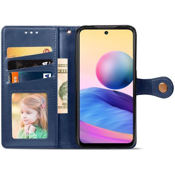 Шкіряний чохол книжка GETMAN Gallant (PU) для Samsung Galaxy A16 4G/5G Синій 324613 фото