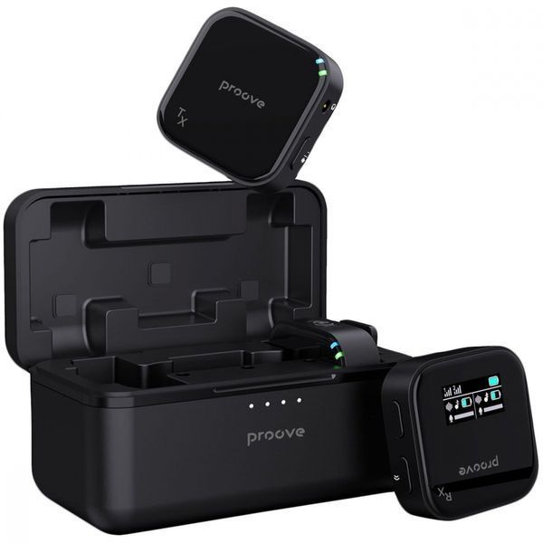 Бездротовий петличний мікрофон Proove Studio (PSWM15000201) black 379296 фото