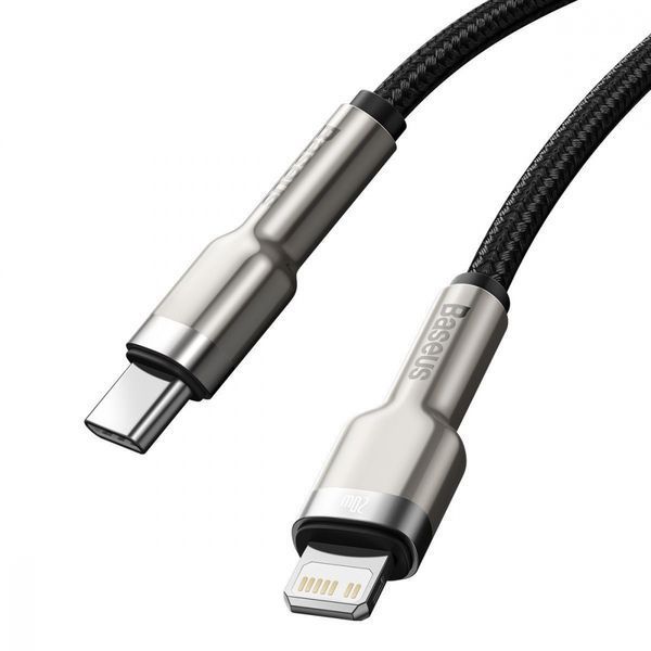 Кабель Baseus Cafule Metal Type-C to Lightning PD 20W (2m) (CATLJK-B06) green 347529 фото