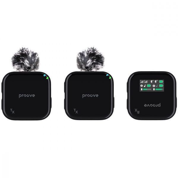 Бездротовий петличний мікрофон Proove Studio (PSWM15000201) black 379296 фото