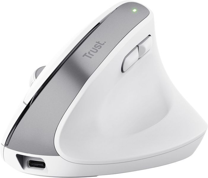Миша Trust Bayo+ Multidevice Ergonomic, BT/WL/USB-A, біла 392732 фото