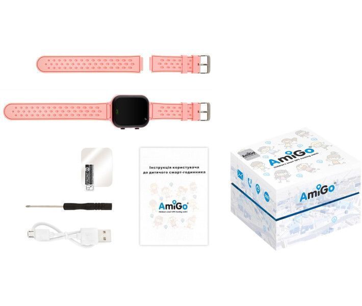Смарт-годинник Для дітей AmiGo GO009 Pink (Рожевий) 272526 фото