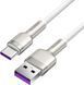 Кабель Baseus Cafule Metal Data Type-C 66W (1m) CAKF000102 White 253542 фото 6