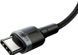 Кабель Baseus Cafule Type-C To Type-C (100W, 5A, 2m) CATKLF-ALG1 Black-Grey 265959 фото 14