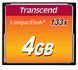 Карта пам'яті Transcend CF 4GB 133X (TS4GCF133) 371609 фото 1