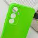 Чохол Silicone Cover Lakshmi Full Camera (A) для Samsung Galaxy M14 5G Салатовий / Neon Green 276014 фото 5