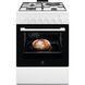 Плита Electrolux комбінована 3 газ + 1 електро, 57л, 60x60см, конвекція, білий (LKM624022W) 374865 фото 1