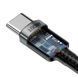 Кабель Baseus Cafule Type-C To Type-C (100W, 5A, 2m) CATKLF-ALG1 Black-Grey 265959 фото 5