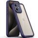 TPU чехол Transparent + Colour 1,5mm для Apple iPhone 12 (6.1") Purple 289347 фото 1