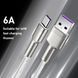 Кабель Baseus Cafule Metal Data Type-C 66W (1m) CAKF000102 White 253542 фото 2