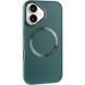 TPU чохол Bonbon Metal Style with MagSafe для Apple iPhone 16 (6.1") Зелений / Pine green 322895 фото 3