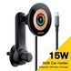 Автомобільний тримач ESSAGER Arpege 15W Magnetic Wirless Car Charger with Phone Holder Function (Rotate Version) (EZJCX-GY01B-Z) Black 315533 фото 2