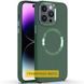 TPU чохол Bonbon Metal Style with MagSafe для Apple iPhone 16 (6.1") Зелений / Pine green 322895 фото 1