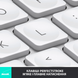 Клавіатура LOGITECH MX Keys Mini Minimalist Wireless, US, Pale Grey (920-010499) 306838 фото 3