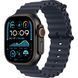 Ремінець Apple Watch Ocean Band Navy - Black Titanium Finish 44/45/46/49mm (MYPA3) 323025 фото 1