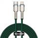 Кабель Baseus Cafule Metal Type-C to Lightning PD 20W (2m) (CATLJK-B06) green 347529 фото 1
