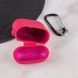 Силіконовий футляр з мікрофіброю для навушників Airpods 1/2 Червоний / Rose Red 201999 фото 4