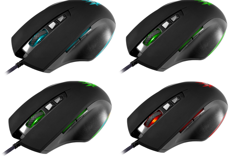 Миша DEFENDER (52700) Wolverine GM-700L RGB, 7 кнопок, 12800 dpi 306814 фото