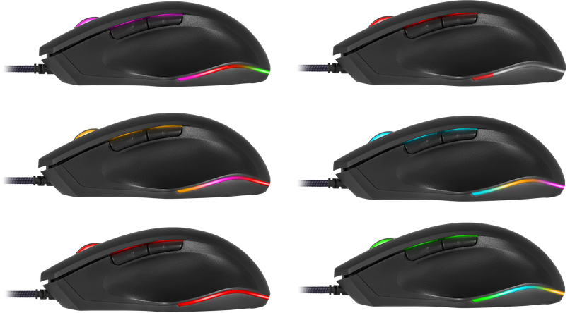 Миша DEFENDER (52700) Wolverine GM-700L RGB, 7 кнопок, 12800 dpi 306814 фото