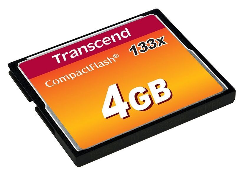 Карта пам'яті Transcend CF 4GB 133X (TS4GCF133) 371609 фото