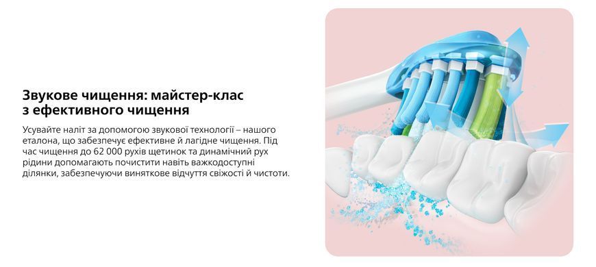 Щітка зубна електр. Philips, Sonicare DiamondClean Prestige 9900, 62т. колив/хв, насадок-1, SenseIQ, зарядний чохол, рожевий (HX9911/84) 369792 фото