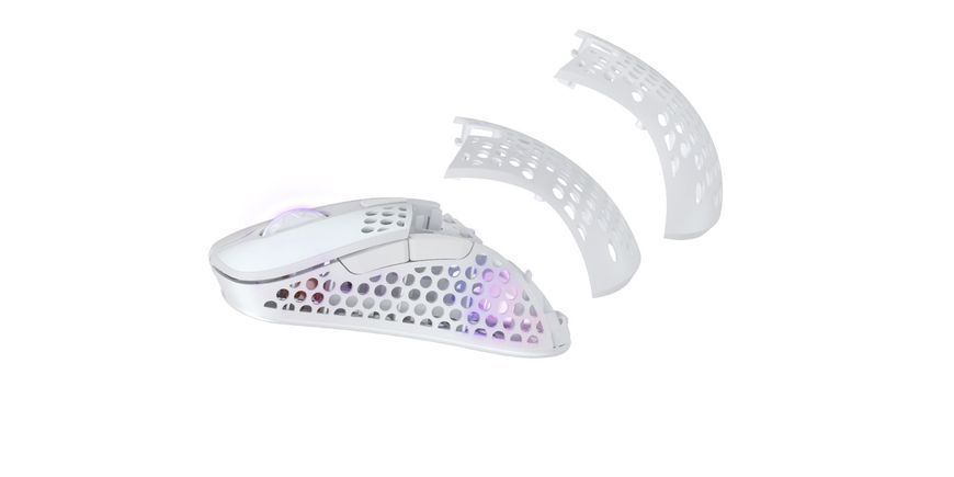 Миша Xtrfy M4, WL/USB-A, RGB, білий (M4W-RGB-WHITE) 369430 фото