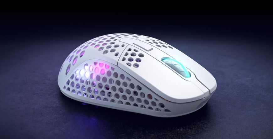 Миша Xtrfy M4, WL/USB-A, RGB, білий (M4W-RGB-WHITE) 369430 фото