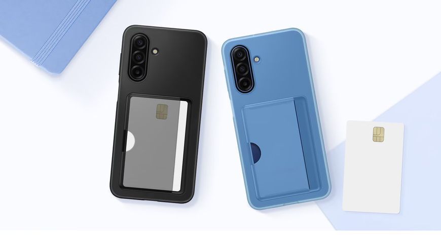 Чохол-накладка Samsung A17 Card Slot EF-OA176TLEGWW / Blue 391055 фото