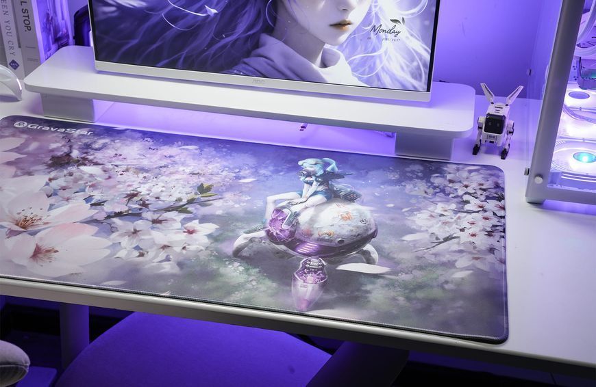 Ігрова поверхня GravaStar SAKURA, XL (900х450х3мм), рожевий (GSA8_MPD_SAKURA) 406035 фото