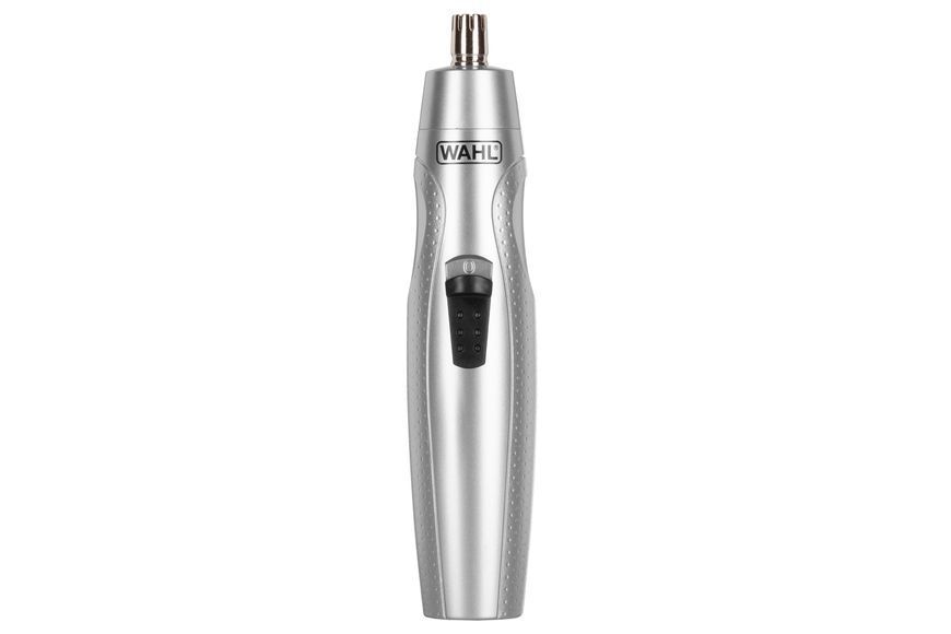 Тример WAHL Mustache & Beard, для бороди і вусів, ААx3, роторний мотор, насадок-4, тример для носа, підставка, сталь, сірий (05606-308) 361770 фото