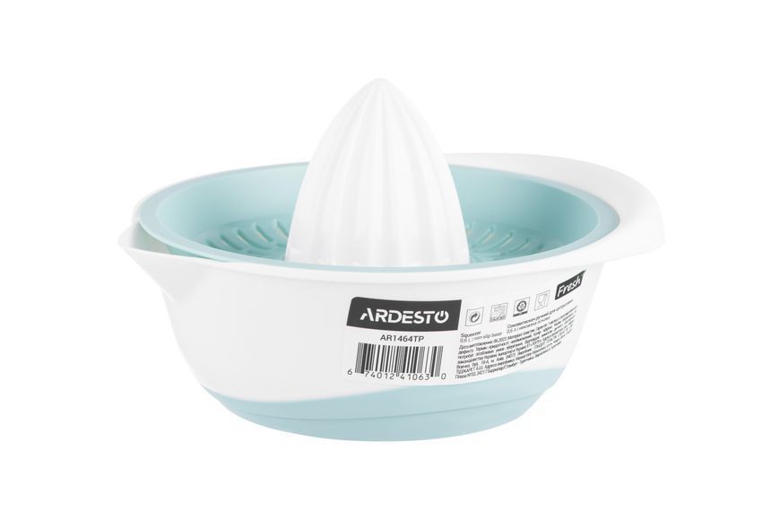 Соковитискач ручний для цитрусових Ardesto Fresh, 0.6л, пластик, блакитний (AR1464TP) 368826 фото